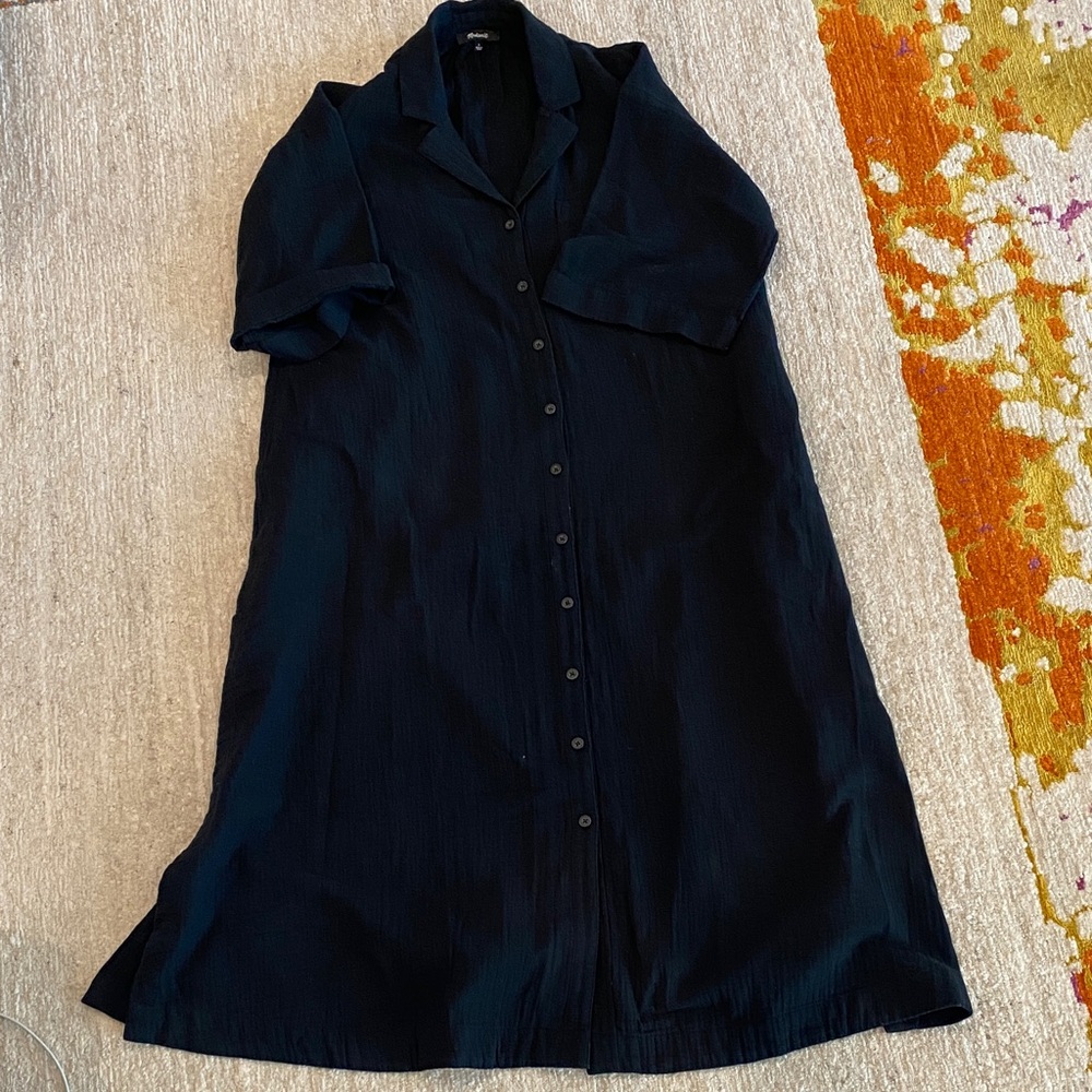 Small Black Cotton Madewell Dress